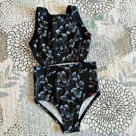 Like New Pole Addict Dahlia Set - Size S - Floral Print - Picture 2 of 11